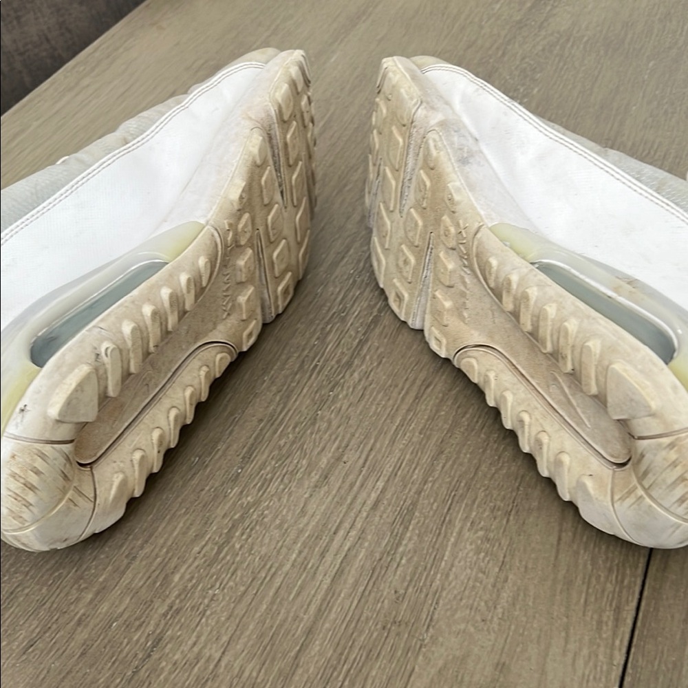 Nike Cream White Athletic Shoes with Breathable Mesh Air Max 2090 - Picture 5 of 8